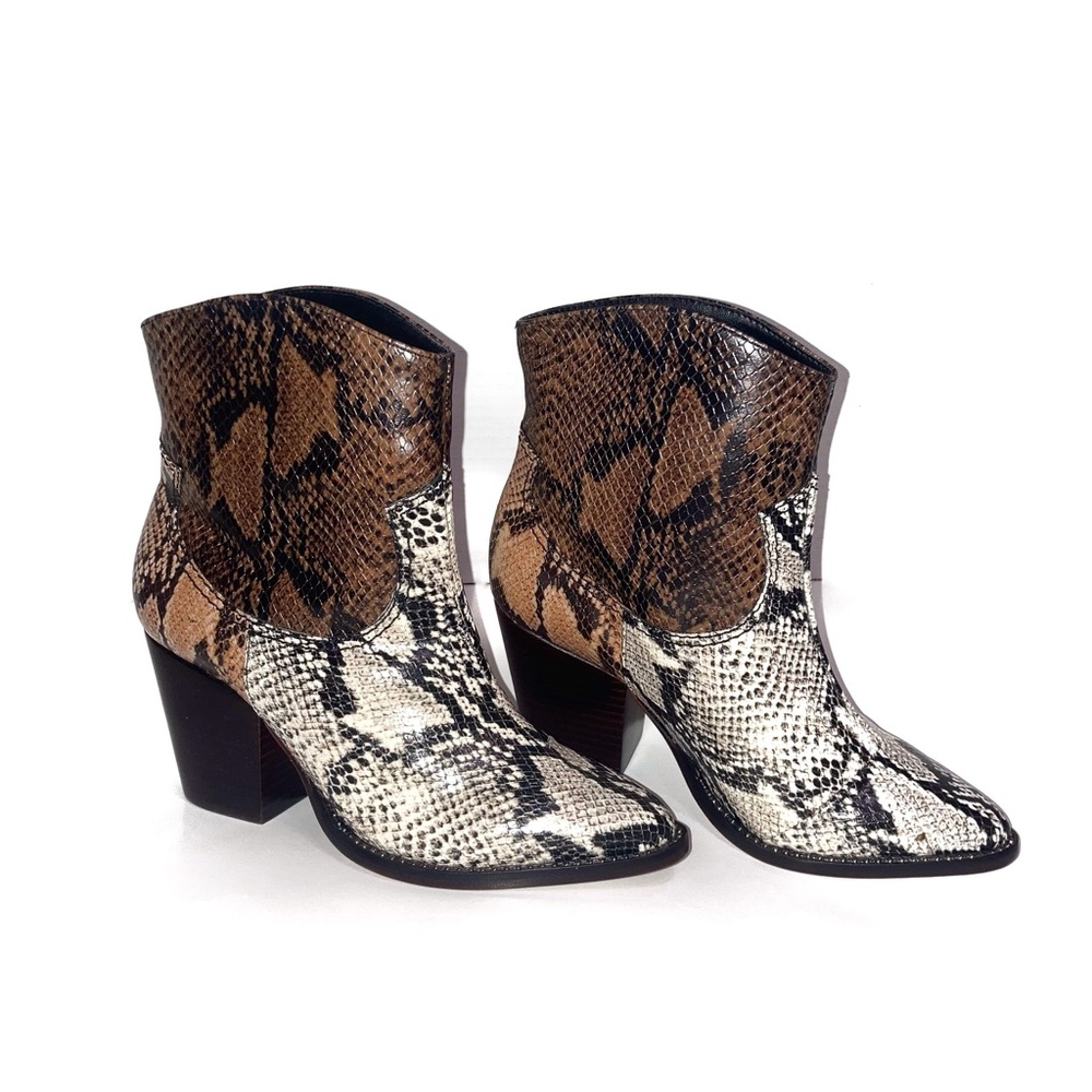 Schutz Snake Skin Pattern Boots